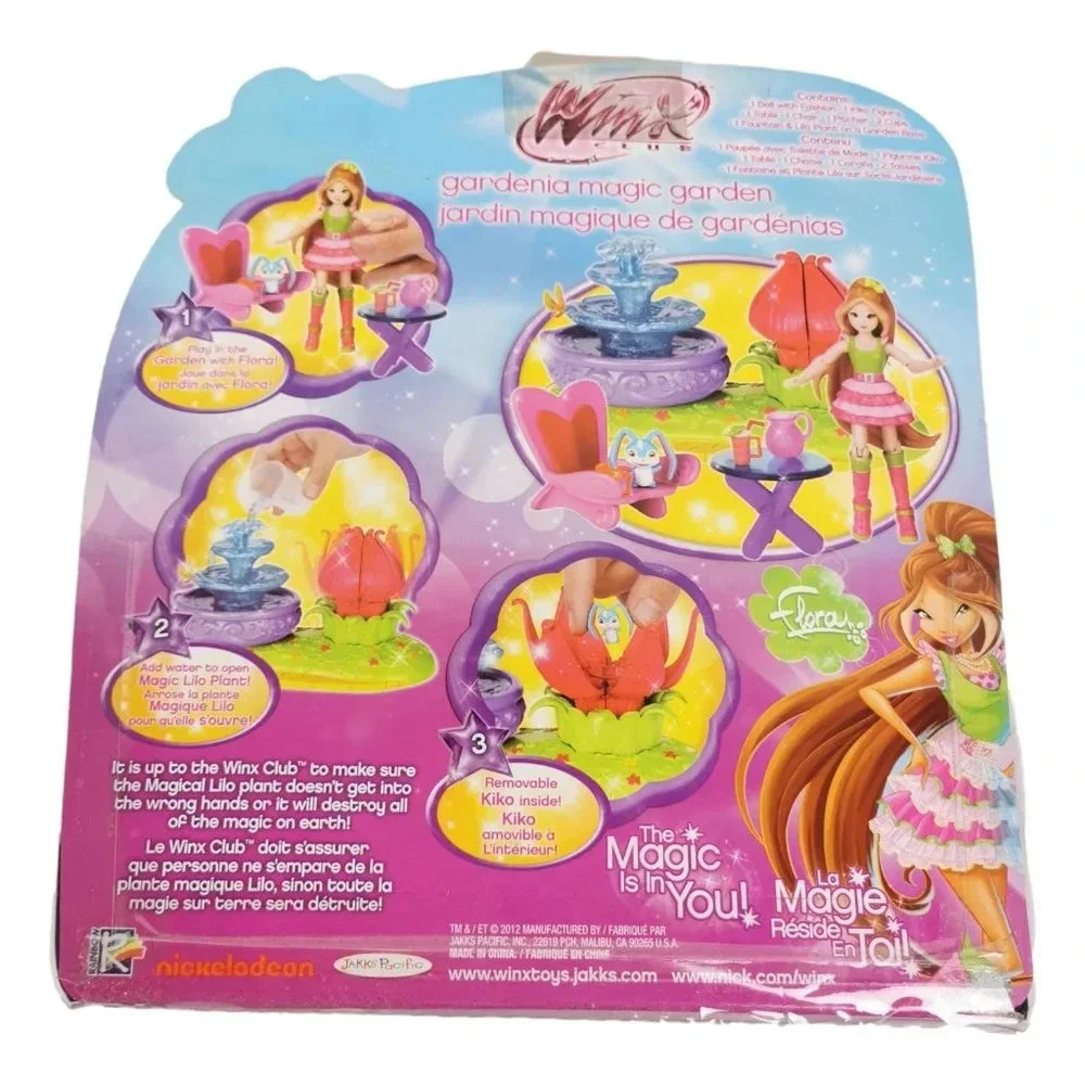 Winx Club Nickelodeon Gardenia Magic Garden Play Set Flora & Kikko New - Picture 3 of 6